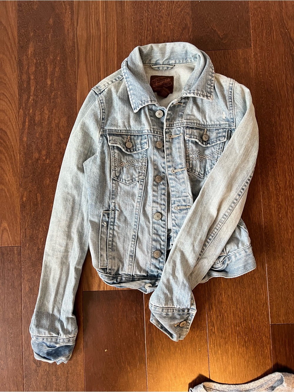 Aeropostale Light Wash Blue Denim Jacket